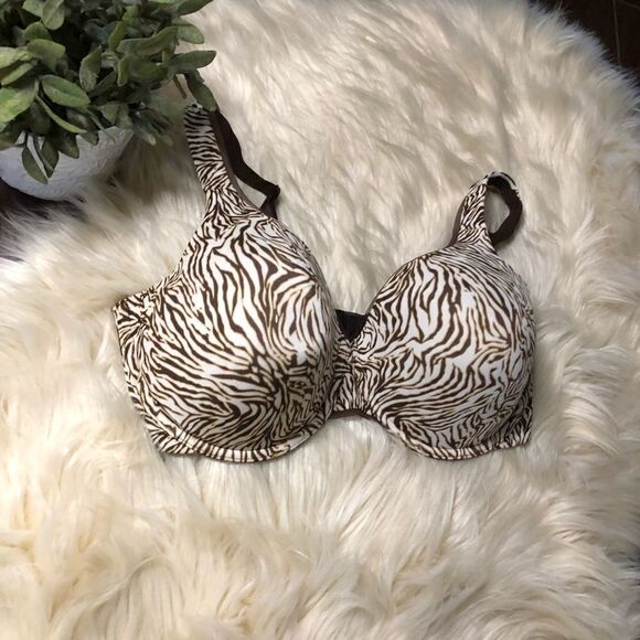 Vanity Fair animal print bra 36DD - Picture 2 of 6